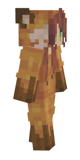 Brown skin: body, right side render