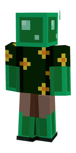 Black skin: body, back render