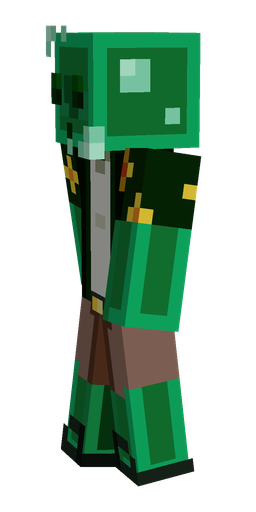 Black skin: body, left side render