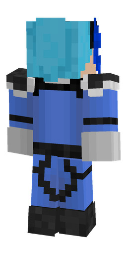 Black skin: body, back render