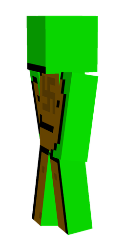 Brown skin: body, left side render