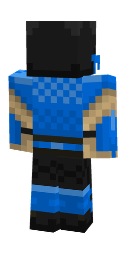 Black skin: body, back render