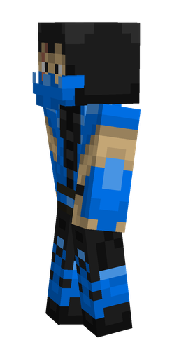 Black skin: body, left side render