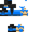 Black skin: raw texture render