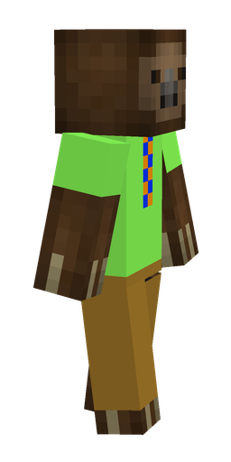 Brown skin: body, right side render