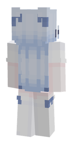 Blue skin: body, back render