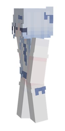 Blue skin: body, left side render