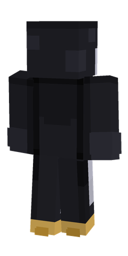 Black skin: body, back render
