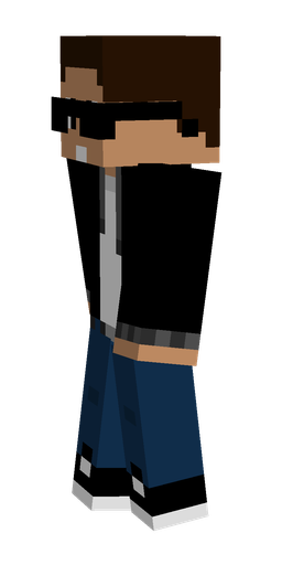 Black skin: body, left side render