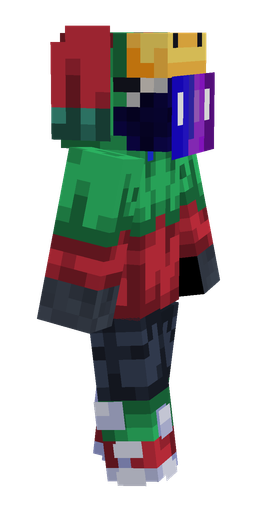 Blue skin: body, right side render