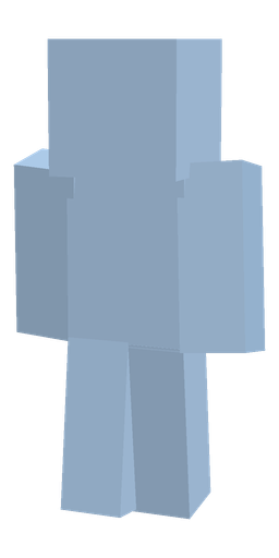 Blue skin: body, back render