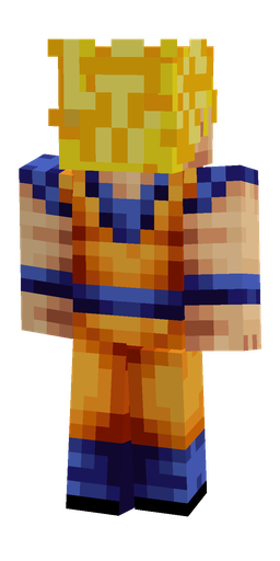 Blue skin: body, back render