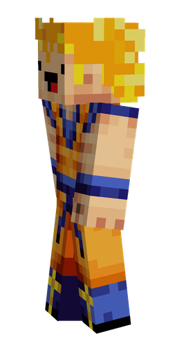 Blue skin: body, left side render