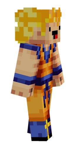 Blue skin: body, right side render