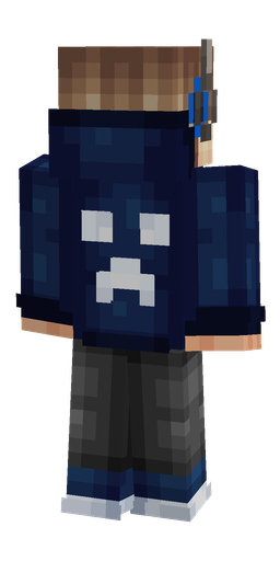 Black skin: body, back render
