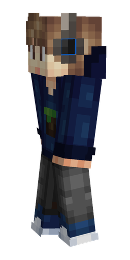Black skin: body, left side render