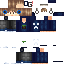 Black skin: raw texture render