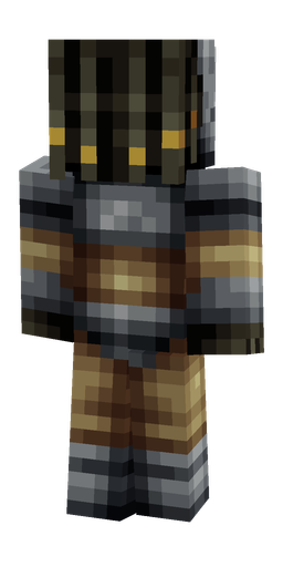 Black skin: body, back render