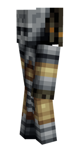 Black skin: body, left side render