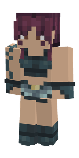 Blue skin: body, front render