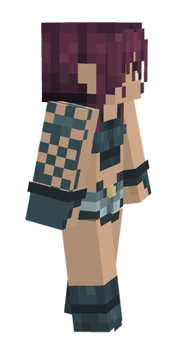 Blue skin: body, right side render