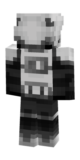 Black skin: body, back render
