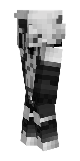 Black skin: body, left side render