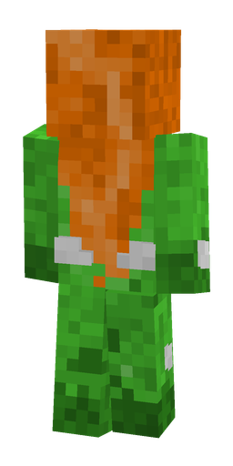 Green skin: body, back render