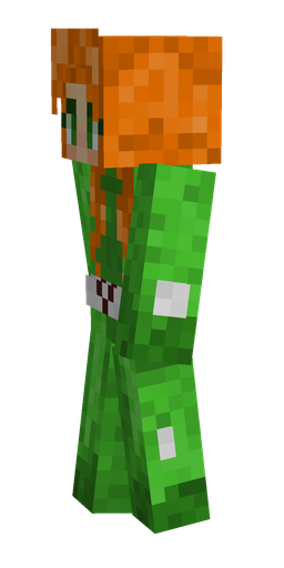 Green skin: body, left side render