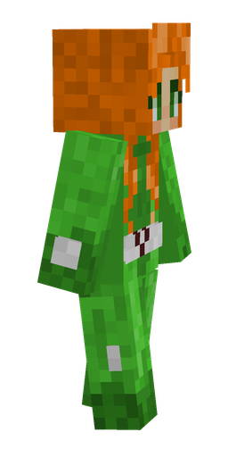 Green skin: body, right side render