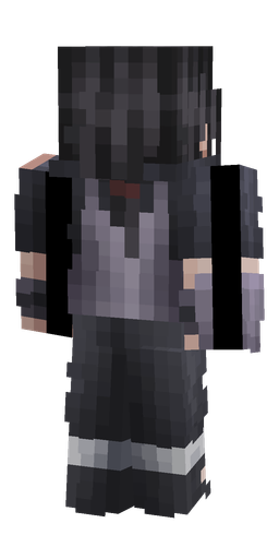 Black skin: body, back render
