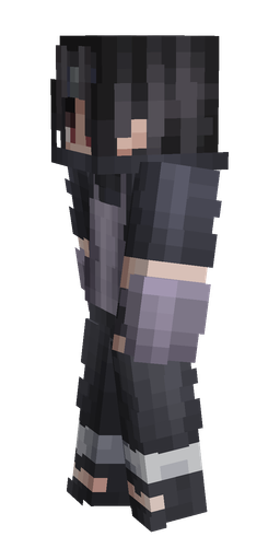 Black skin: body, left side render