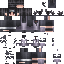 Black skin: raw texture render