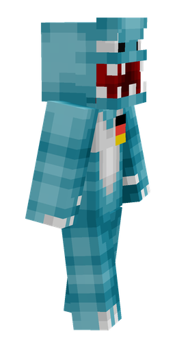 Blue skin: body, right side render