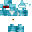Blue skin: raw texture render