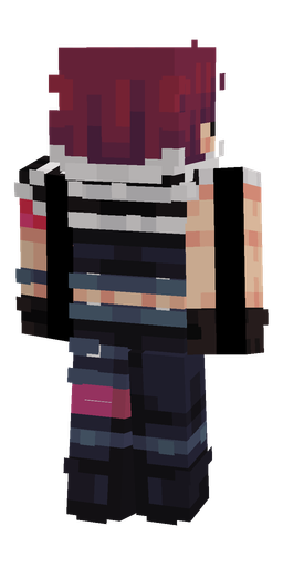 Black skin: body, back render