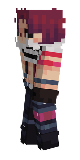 Black skin: body, left side render