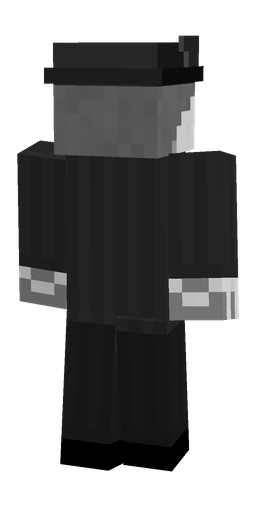 Black skin: body, back render