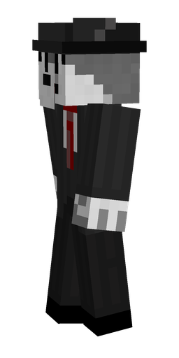 Black skin: body, left side render