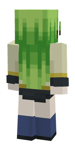Green skin: body, back render