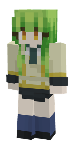 Green skin: body, front render
