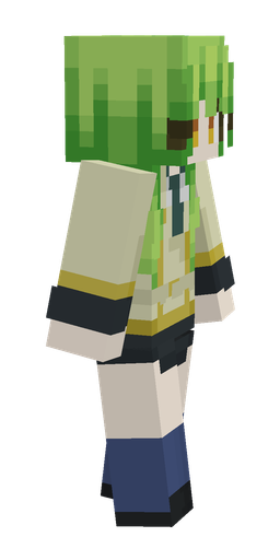 Green skin: body, right side render