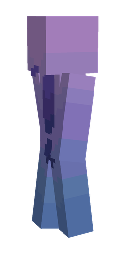 Blue skin: body, left side render