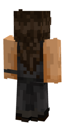 Black skin: body, back render