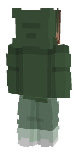 Gray skin: body, back render