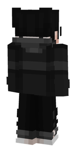 Black skin: body, back render