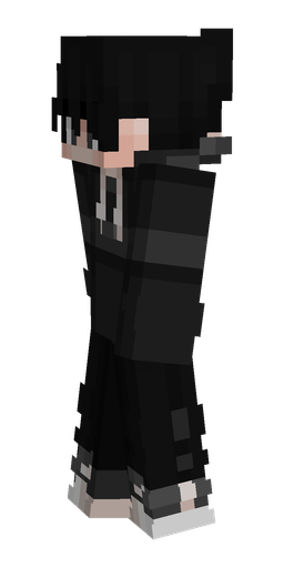 Black skin: body, left side render