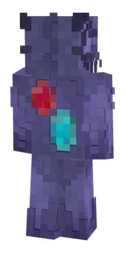 Blue skin: body, back render