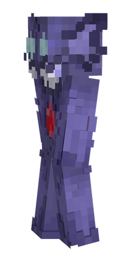 Blue skin: body, left side render
