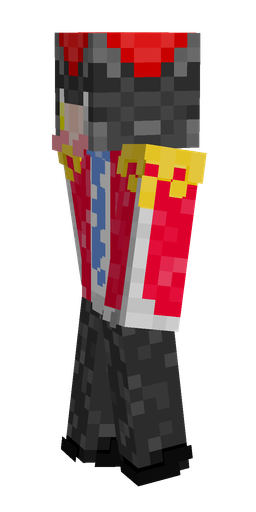 Black skin: body, left side render